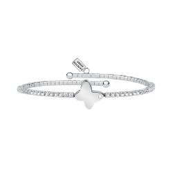 FRIENDSHIP BR BANGLE BRASS CZ WHITE Oe6CM