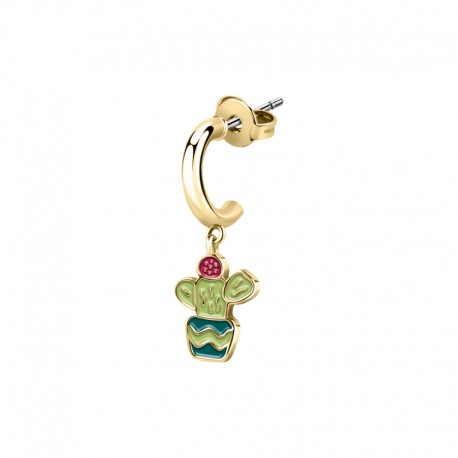 HOOP EARRING YG CACTUS