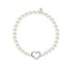 GIOIA BR. SS PAVE HEART PEARL