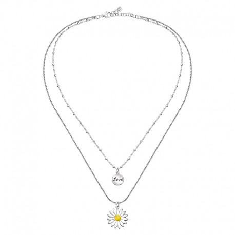 DBL.CHAIN NECKL.FLOWER SS+DAISY LOVE