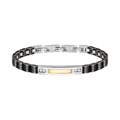 BR GOLD 18K YG PLATE W/BLK CERAMIC