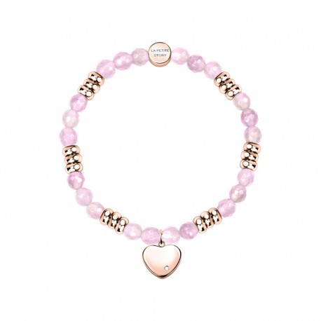 BR.NATURAL STONE RG ROSE QUARTZ+HEART