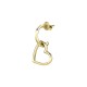 SINGLE EARRINGS BRASS YG HEART