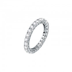 SCINTILLE RING SILVER 925 W/FULL CZ S.12