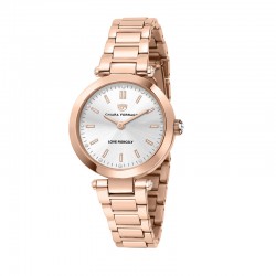 LADY LIKE WATCH 34MM 2H S/WHI DIAL BR RG