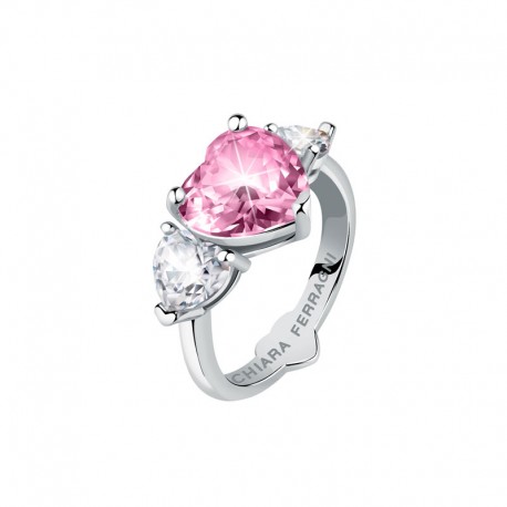 DIAM.HEART RING SIV+WH/PINK CZ SIZE014