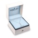 PERLA BLUE PACK PEND CZ+PEARL 925 38+4CM