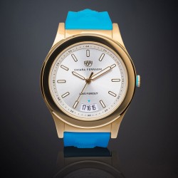 LOVE PARADE WATCH 36MM 3H SIL DIAL BLU S