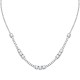 SCINTILLE NECK SILVER PLATED CZ 38+7CM