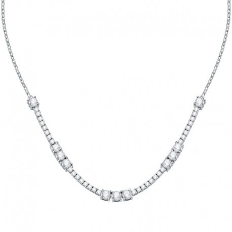 SCINTILLE NECK SILVER PLATED CZ 38+7CM