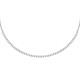 SCINTILLE NECK SILVER PLATED CZ 33+7CM