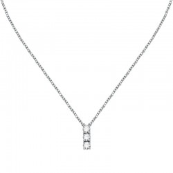 SCINTILLE NECK. SILVER PLATED CZ 38+7CM
