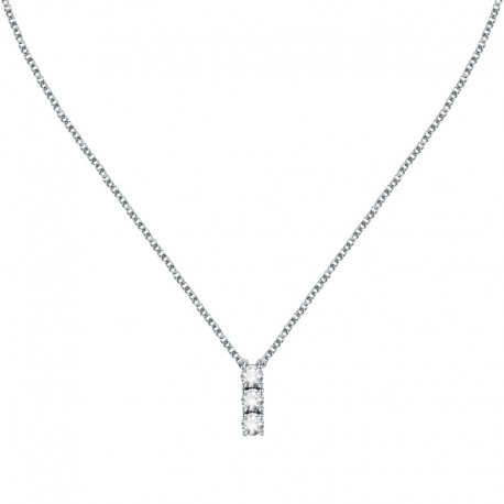 SCINTILLE NECK. SILVER PLATED CZ 38+7CM