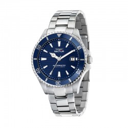 230 43MM AUTO 3H BLUE DIAL BR SS