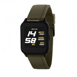 S-05 39*33MM DIGITAL D.GREEN SILICON ST