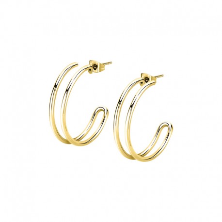 CREOLE SS EARRINGS YG 30MM