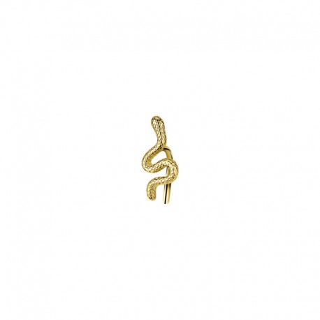 SINGLE EARRING YG SNAKE POST