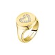 RING YG HEART WITH WHITE CRYSTAL SIZE 14