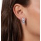 PRINCESS EAR.SILVER WITH WHITE CZ 14MM