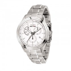 670 45MM CHR WHITE SILVER DIAL BR SS