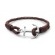 Bracelet Tom Hope Cuir Style, marron Taille M