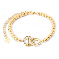 Bracelet Tom Hope chain beads Love and hope gold