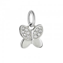 DROPS CHARM BUTTERFLY SS 1.7CM 1C 2PZ