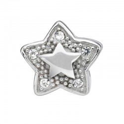 DROPS CHARM STAR SS CRYSTAL 1.1CM 1C 2PZ