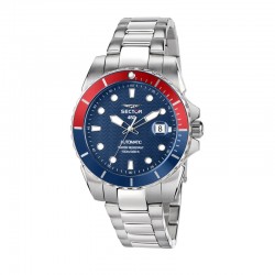 450 41MM 3H AUTO BLUE DIAL BR SS