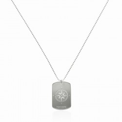 NECKLACE COMPASS - SILVER